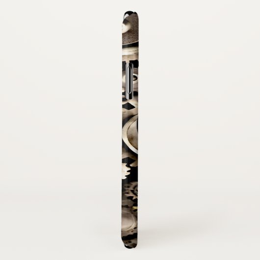 Steampunk Cat Wearing Goggles - iPhone X Case (Hinten/Rechts)