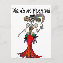 Steampunk Catrina / Dia de los Muertos Card Postkarte