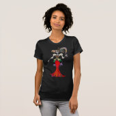Steampunk Catrina/Dia de Los Muertos T-shirt (Vorne ganz)