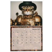 Steampunk Cats Retro Futuristic Felines Viktoriani Kalender (Feb 2027)