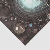 Steampunk Cauldron mit Crystal Ball und Orbs Seidenpapier (Ausschnitt)