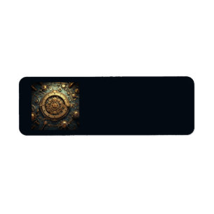 Steampunk Celestial Address Labels