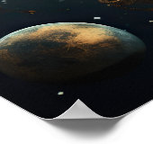 Steampunk Celestial Art Poster (Ecke)