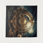 Steampunk Celestial Art Tapestry Wandteppich (Vorderseite (Horizontal))