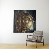 Steampunk Celestial Art Tapestry Wandteppich (Beispiel (Horizontal))