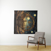Steampunk Celestial Art Tapestry Wandteppich (Beispiel (Horizontal))