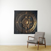 Steampunk Celestial Art Tapestry Wandteppich (Beispiel (Horizontal))