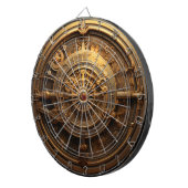 Steampunk Celestial Dartboard Dartscheibe (Vorderseite rechts)
