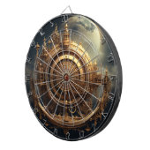 Steampunk Celestial Dartboard Dartscheibe (Vorderseite rechts)