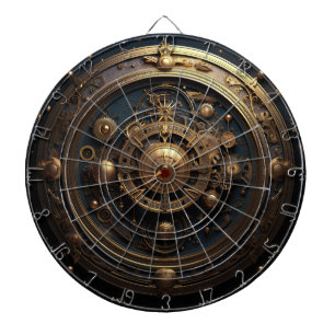 Steampunk Celestial Dartboard Dartscheibe