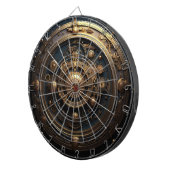 Steampunk Celestial Dartboard Dartscheibe (Vorderseite rechts)
