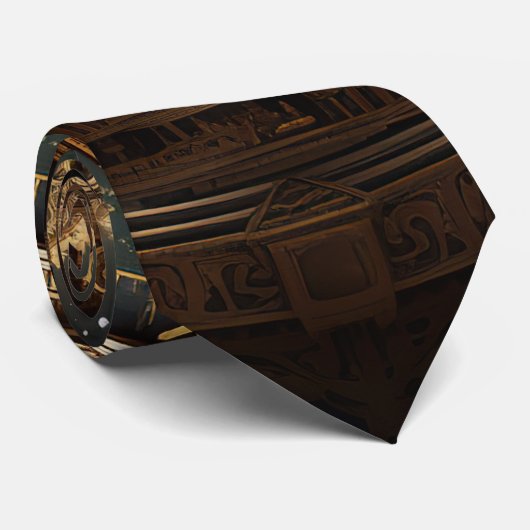 Steampunk Celestial Neck Tie Krawatte (Gerollt)