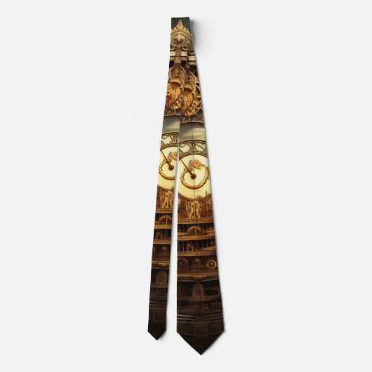 Steampunk Celestial Neck Tie Krawatte (Rückseite)