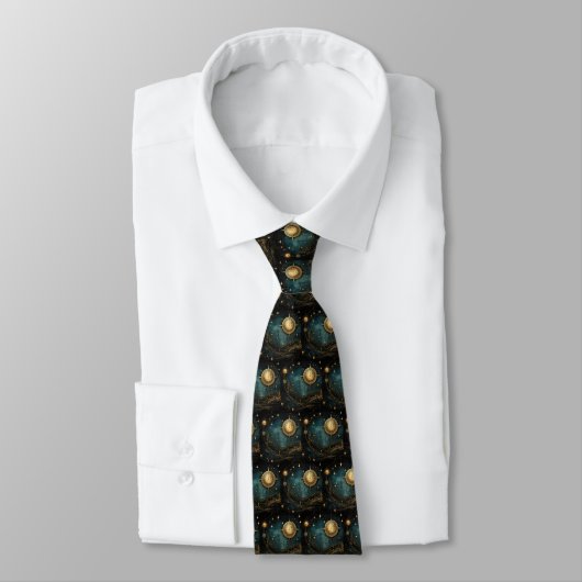 Steampunk Celestial Neck Tie Krawatte (Gebunden)