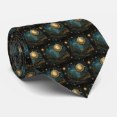 Steampunk Celestial Neck Tie Krawatte (Gerollt)