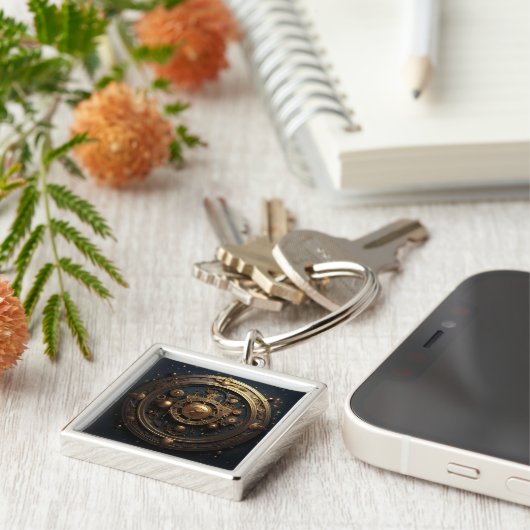 Steampunk Celestial Schlüsselanhänger (Seite)