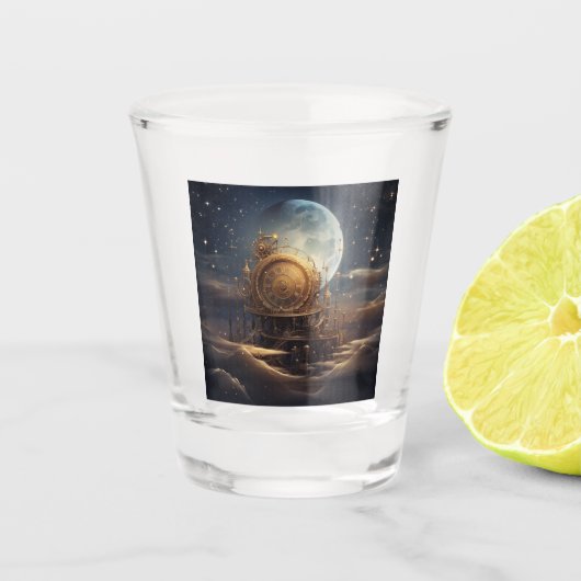 Steampunk Celestial Shot Glass Schnapsglas (Vorderseite)