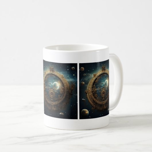 Steampunk Celestial Tasse (VorderseiteRechts)