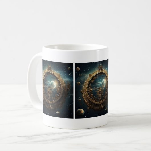 Steampunk Celestial Tasse (Vorderseite Links)