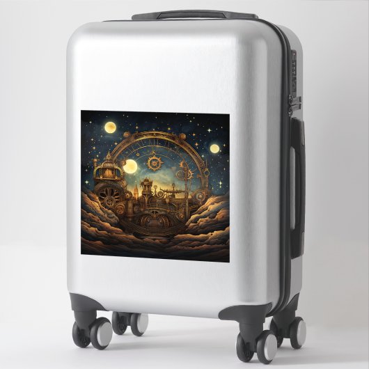 Steampunk Celestial Vinyl Sticker (Koffer)
