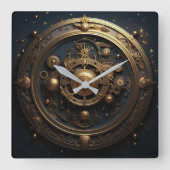 Steampunk Celestial Wall Uhr (Vorderseite)