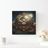 Steampunk Celestial Wall Uhr (Zuhause)