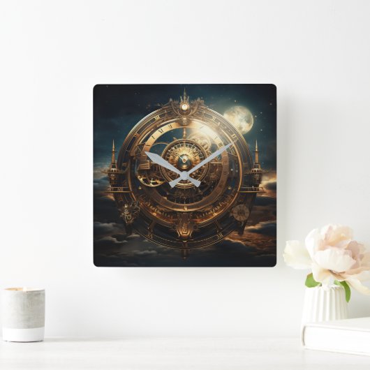 Steampunk Celestial Wall Uhr (Zuhause)
