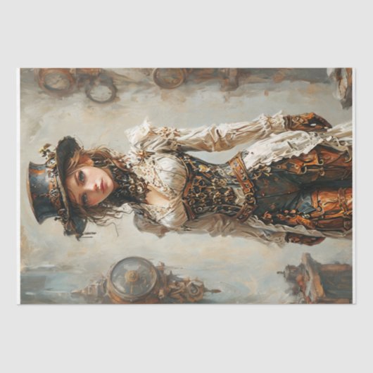 Steampunk Charm #3 Decoupage - Seidenpapier (Vorderseite)