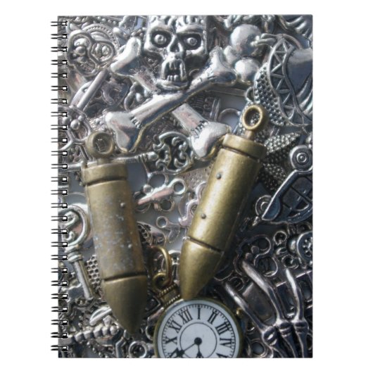 Steampunk Charme Notizblock (Vorderseite)