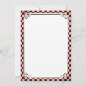 Steampunk Checkerboard Wedding Einladung (Rückseite)