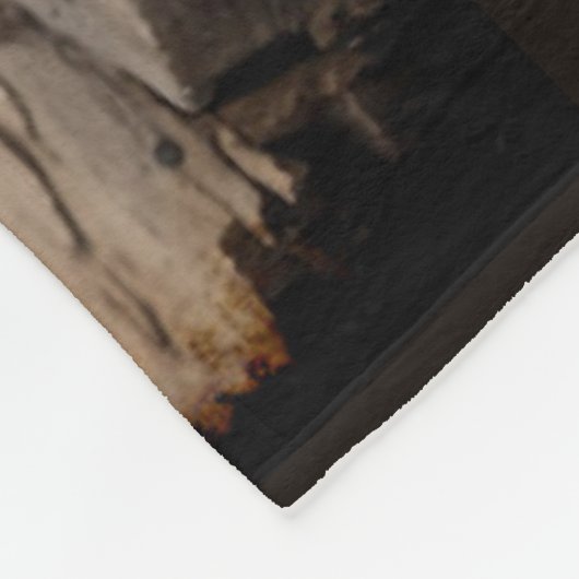 Steampunk Chihuahua und Zug Fleecedecke (Ecke)