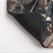 Steampunk Chimpanzee Mousepad (Ecke)