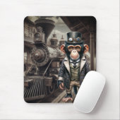 Steampunk Chimpanzee Mousepad (Mit Mouse)