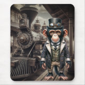 Steampunk Chimpanzee Mousepad (Vorne)