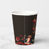 Steampunk Chinese New Year Dragon Pappbecher (Rechts)