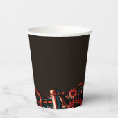 Steampunk Chinese New Year Snake Pappbecher (Rückseite)