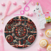 Steampunk Chinesisches Neujahrs-Schaf Pappteller (Party)