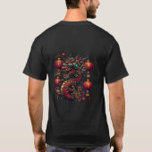 Steampunk Chinesisches Neujahrs Ziege T-Shirt (Rückseite)