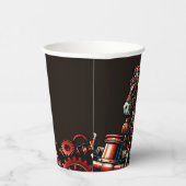 Steampunk Chinesisches Neujahrspferd Pappbecher (Rechts)