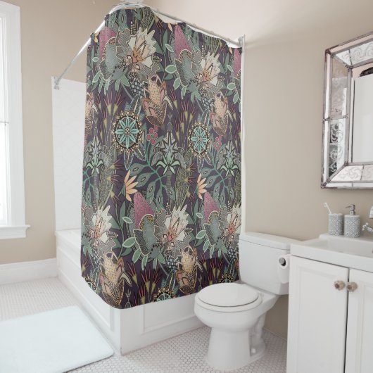 Steampunk Chintz Traube Duschvorhang (Beispiel)