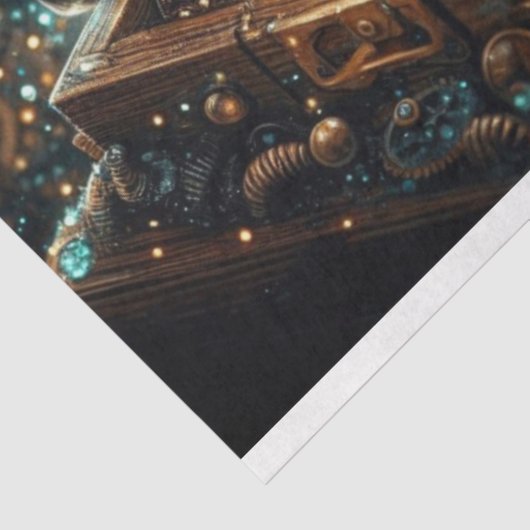 Steampunk Chipmunk Mechanischer Dream Decoupage Seidenpapier (Ausschnitt)