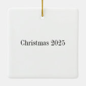 Steampunk Christmas Angel Keramikornament (Rückseite)