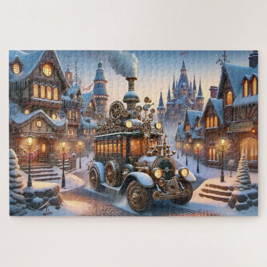 Steampunk Christmas Bus Puzzle (Horizontal)