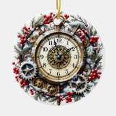 Steampunk Christmas Clock - Victorian Ornament (Vorne)