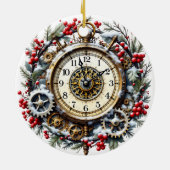 Steampunk Christmas Clock - Victorian Ornament (Hinten)