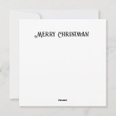 Steampunk Christmas Feiertagskarte (Rückseite)