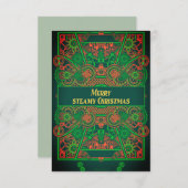 Steampunk Christmas Gruß RSVP Karte (Vorne/Hinten)