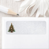 Steampunk Christmas Tree Address Labels (Insitu)