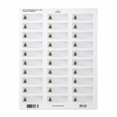 Steampunk Christmas Tree Address Labels (Vorne)