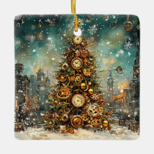 Steampunk Christmas Tree Ornament (Vorderseite)